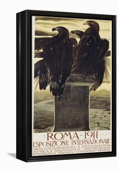 Esposizione Internationale, Roma 1911 Poster-Duilio Cambellotti-Framed Premier Image Canvas