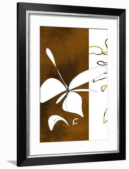 Espresso Floral Three-Jan Weiss-Framed Art Print