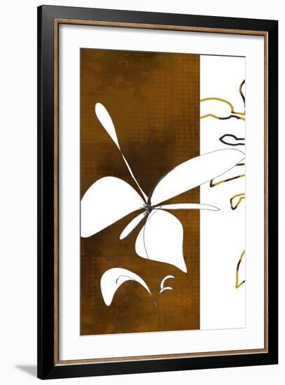 Espresso Floral Three-Jan Weiss-Framed Art Print