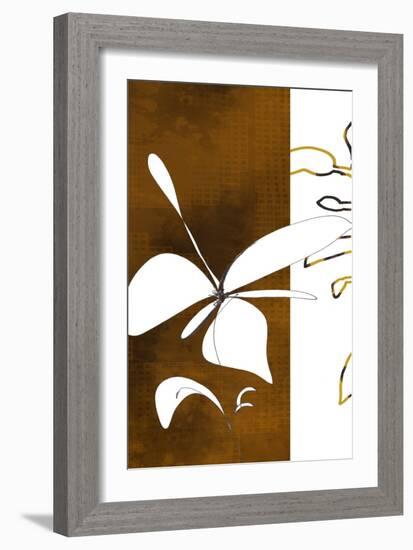 Espresso Floral Three-Jan Weiss-Framed Art Print