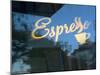 Espresso Sign in Cafe Window, Portland, Oregon, USA-Janis Miglavs-Mounted Photographic Print