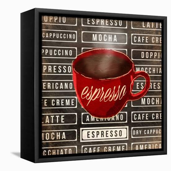 Espresso Two-OnRei-Framed Stretched Canvas