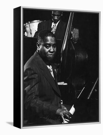 Esquire Jam Session: Art Tatum on Piano-Gjon Mili-Framed Premier Image Canvas