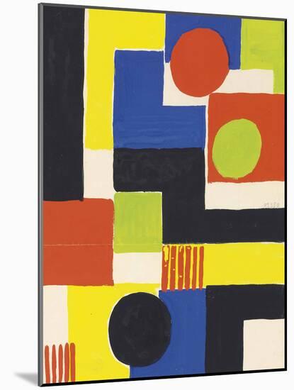 Esquisse, 1954-Sonia Delaunay-Mounted Giclee Print