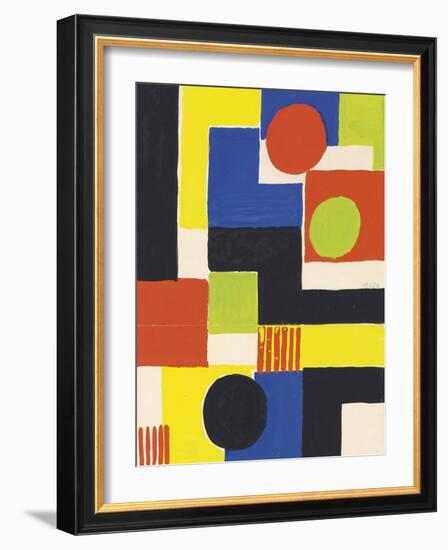 Esquisse, 1954-Sonia Delaunay-Framed Giclee Print