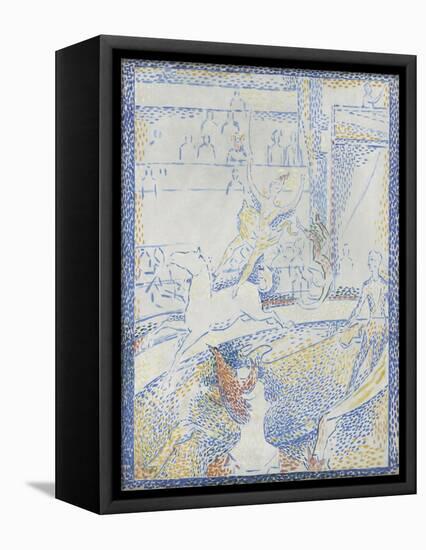 Esquisse pour "Le Cirque"-Georges Seurat-Framed Premier Image Canvas