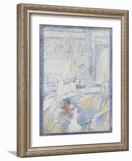 Esquisse pour "Le Cirque"-Georges Seurat-Framed Giclee Print