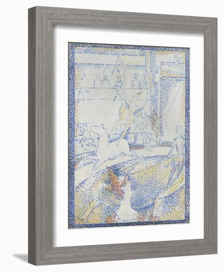 Esquisse pour "Le Cirque"-Georges Seurat-Framed Giclee Print