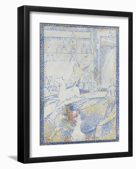 Esquisse pour "Le Cirque"-Georges Seurat-Framed Giclee Print