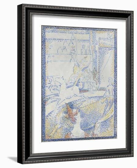 Esquisse pour "Le Cirque"-Georges Seurat-Framed Giclee Print