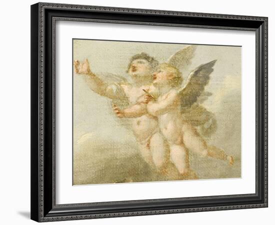 Esquisse pour le plafond L'Etude guide l'essor du Génie-Pierre Paul Prud'hon-Framed Giclee Print