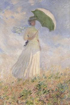 Essai de figure en plein air : femme à l'ombrelle tournée vers la droite'  Giclee Print - Claude Monet | Art.com