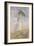 Essai de figure en plein air : femme à l'ombrelle tournée vers la droite-Claude Monet-Framed Giclee Print