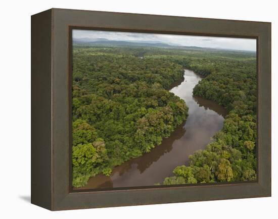 Essequibo River, Between the Orinoco and Amazon, Iwokrama Reserve, Guyana-Pete Oxford-Framed Premier Image Canvas