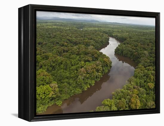 Essequibo River, Between the Orinoco and Amazon, Iwokrama Reserve, Guyana-Pete Oxford-Framed Premier Image Canvas