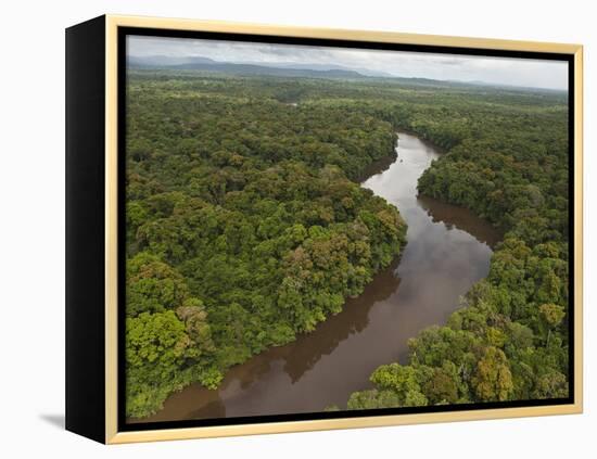 Essequibo River, Between the Orinoco and Amazon, Iwokrama Reserve, Guyana-Pete Oxford-Framed Premier Image Canvas