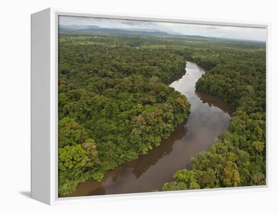 Essequibo River, Between the Orinoco and Amazon, Iwokrama Reserve, Guyana-Pete Oxford-Framed Premier Image Canvas