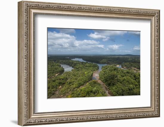 Essequibo River, Iwokrama, Rupununi, Guyana. Longest River in Guyana-Pete Oxford-Framed Photographic Print