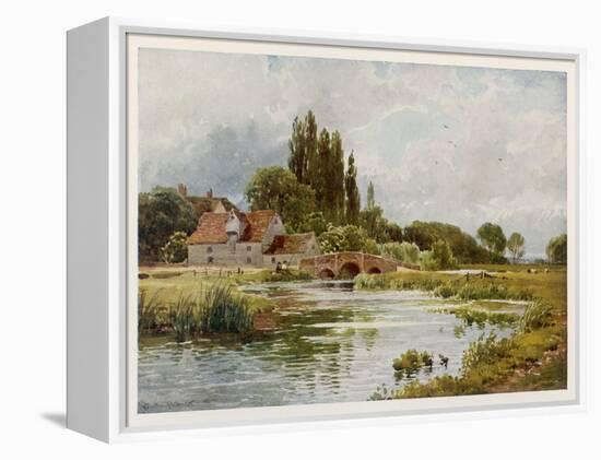 Essex Scenery: The River Stour at Dedham-Sutton Palmer-Framed Stretched Canvas