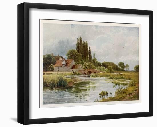 Essex Scenery: The River Stour at Dedham-Sutton Palmer-Framed Art Print