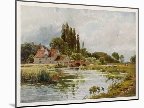 Essex Scenery: The River Stour at Dedham-Sutton Palmer-Mounted Art Print