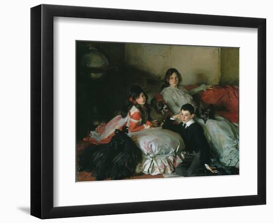 Essie, Ruby and Ferdinand, Children of Asher Wertheimer-John Singer Sargent-Framed Giclee Print