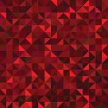 Red Geometric Background. Vector Mosaic Pattern-ESSL-Framed Photographic Print