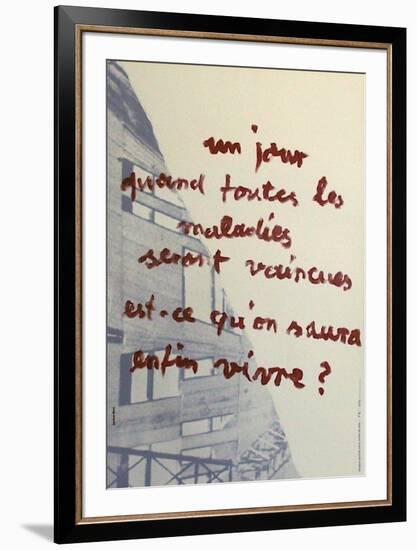 Est-ce qu'on saura enfin vivre ?-Gerz Jochen-Framed Collectable Print