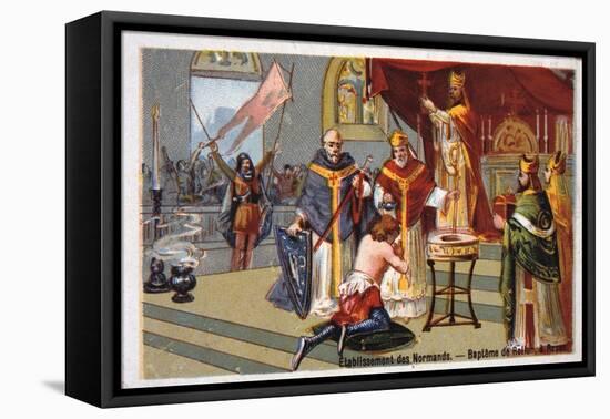 Establishment of the Normans: Baptism of Rollo at Rouen-null-Framed Premier Image Canvas