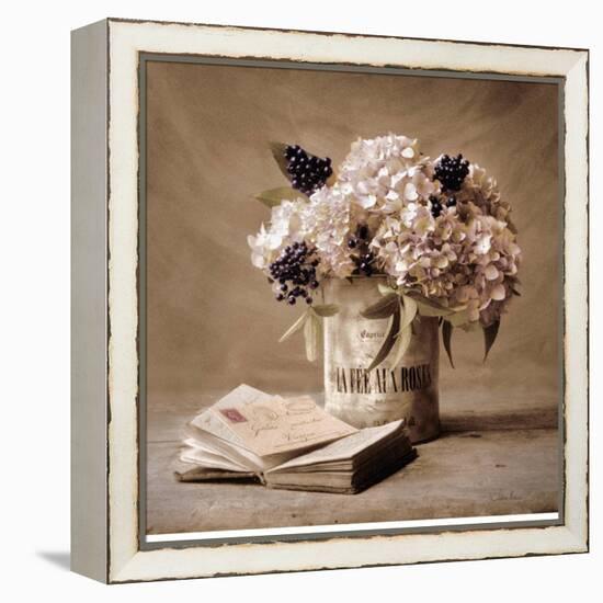 Estate Hydrangeas-Cristin Atria-Framed Stretched Canvas