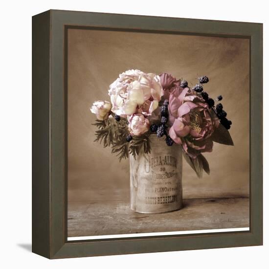 Estate Peonies-Cristin Atria-Framed Stretched Canvas