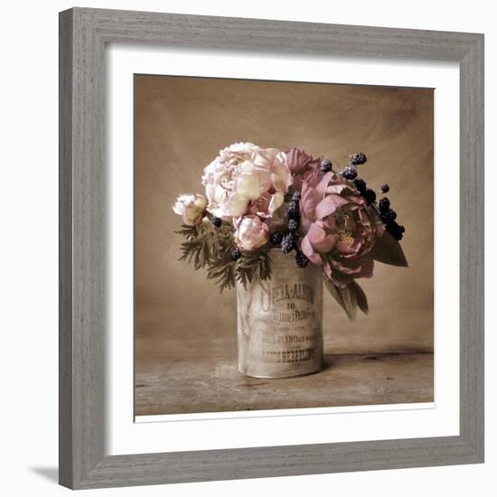 Estate Peonies-Cristin Atria-Framed Art Print