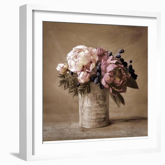 Estate Peonies-Cristin Atria-Framed Art Print