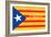 Estelada; Catalan Independence Flag-Juan Carlos B.-Framed Art Print