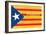 Estelada; Catalan Independence Flag-Juan Carlos B.-Framed Art Print