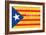 Estelada; Catalan Independence Flag-Juan Carlos B.-Framed Art Print