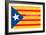 Estelada; Catalan Independence Flag-Juan Carlos B.-Framed Art Print