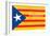 Estelada; Catalan Independence Flag-Juan Carlos B.-Framed Art Print