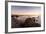 Estero Bay Along Hwy 1, California, USA: A Man Standing On A Cliff Looking Over Estero Bay-Axel Brunst-Framed Photographic Print