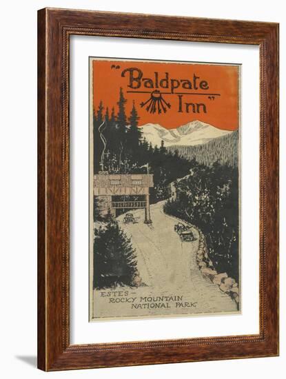 Estes Park, Colorado - Baldpate Inn Promotional Poster No. 1-Lantern Press-Framed Art Print