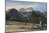 Estes Park, Colorado - Longs Peak View-Lantern Press-Mounted Art Print