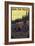 Estes Park, Colorado - Ride the Trails-Lantern Press-Framed Art Print