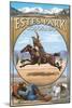 Estes Park, Colorado - Western Scenes-Lantern Press-Mounted Art Print