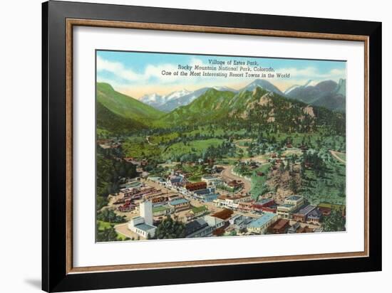 Estes Park Resort Town-null-Framed Art Print