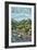 Estes Park Village, Colorado - Town View-Lantern Press-Framed Art Print