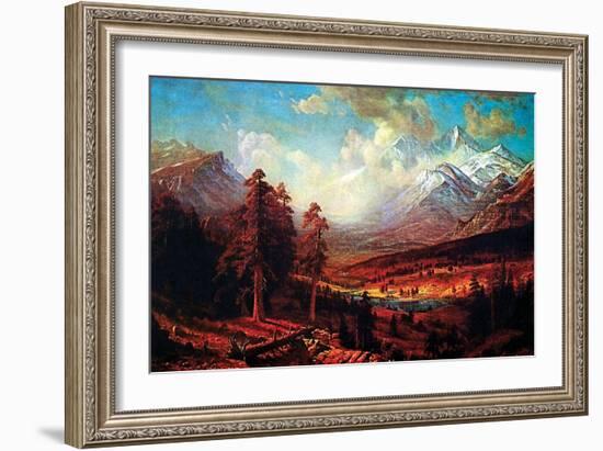 Estes Park-Albert Bierstadt-Framed Art Print