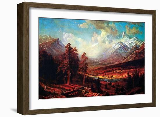 Estes Park-Albert Bierstadt-Framed Art Print