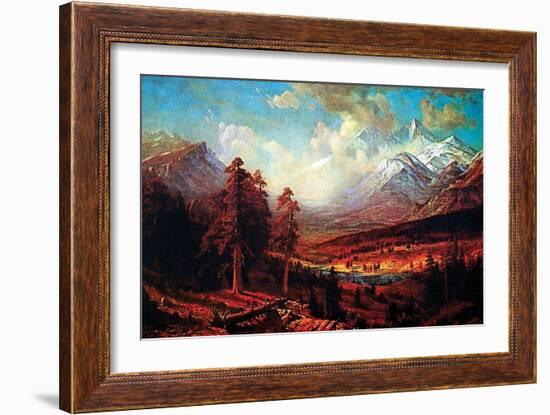 Estes Park-Albert Bierstadt-Framed Art Print