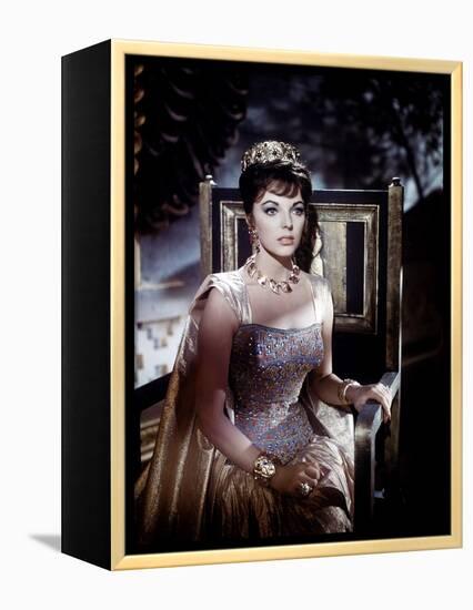 Esther And the king by Raoul Walsh and Mario Bava, with Joan Collins, 1960 (photo)-null-Framed Stretched Canvas