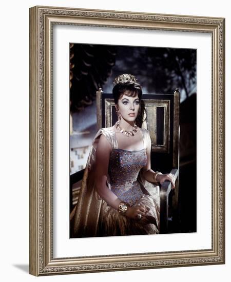 Esther And the king by Raoul Walsh and Mario Bava, with Joan Collins, 1960 (photo)-null-Framed Photo